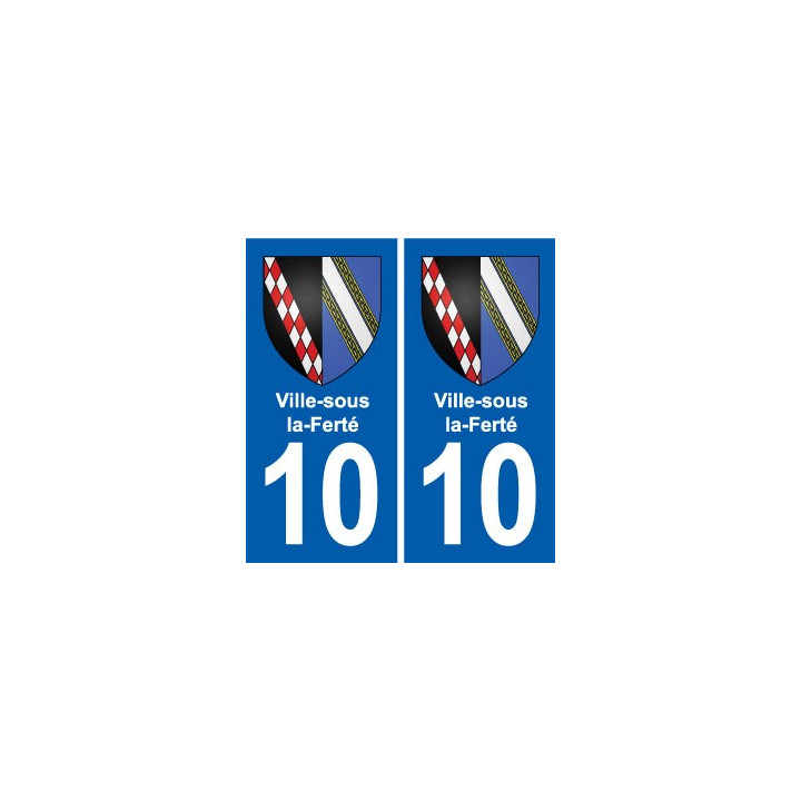 10 Bréviandes blason ville autocollant plaque stickers