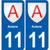 11 Palaja blason ville autocollant plaque stickers