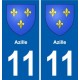 11 Palaja blason ville autocollant plaque stickers