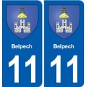 11 Palaja blason ville autocollant plaque stickers