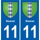 11 Palaja blason ville autocollant plaque stickers
