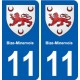 11 Palaja blason ville autocollant plaque stickers