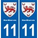 11 Palaja blason ville autocollant plaque stickers