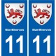 11 Palaja blason ville autocollant plaque stickers