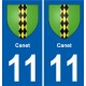 11 Palaja blason ville autocollant plaque stickers
