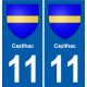 11 Palaja blason ville autocollant plaque stickers