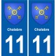 11 Palaja blason ville autocollant plaque stickers
