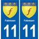 11 Palaja blason ville autocollant plaque stickers