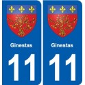 11 Palaja blason ville autocollant plaque stickers