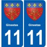 11 Palaja blason ville autocollant plaque stickers