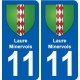 11 Palaja blason ville autocollant plaque stickers