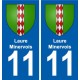 11 Palaja blason ville autocollant plaque stickers