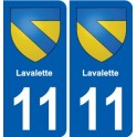 11 Palaja blason ville autocollant plaque stickers