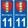 11 Palaja blason ville autocollant plaque stickers