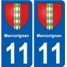 11 Palaja blason ville autocollant plaque stickers
