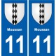 11 Palaja blason ville autocollant plaque stickers