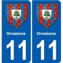 11 Palaja blason ville autocollant plaque stickers