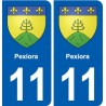 11 Palaja blason ville autocollant plaque stickers