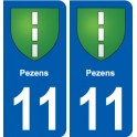 11 Palaja blason ville autocollant plaque stickers