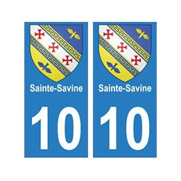 10 Sainte-Savine ville autocollant plaque