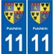 11 Palaja blason ville autocollant plaque stickers