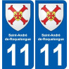 11 Palaja blason ville autocollant plaque stickers
