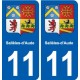 11 Palaja blason ville autocollant plaque stickers
