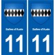 11 Palaja blason ville autocollant plaque stickers
