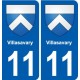 11 Palaja blason ville autocollant plaque stickers