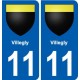 11 Palaja blason ville autocollant plaque stickers