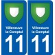 11 Palaja blason ville autocollant plaque stickers