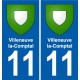 11 Palaja blason ville autocollant plaque stickers