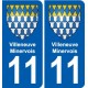 11 Palaja blason ville autocollant plaque stickers