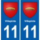 11 Palaja blason ville autocollant plaque stickers
