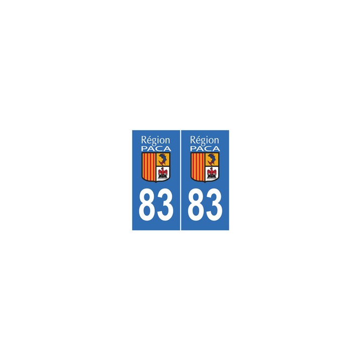 83 Var autocollant plaque