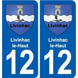 12 Villeneuve blason ville autocollant plaque sticker