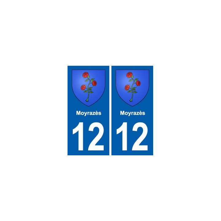 12 Villeneuve blason ville autocollant plaque sticker