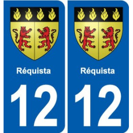 12 Villeneuve blason ville autocollant plaque sticker