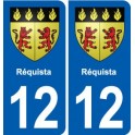 12 Villeneuve blason ville autocollant plaque sticker