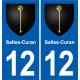 12 Villeneuve blason ville autocollant plaque sticker