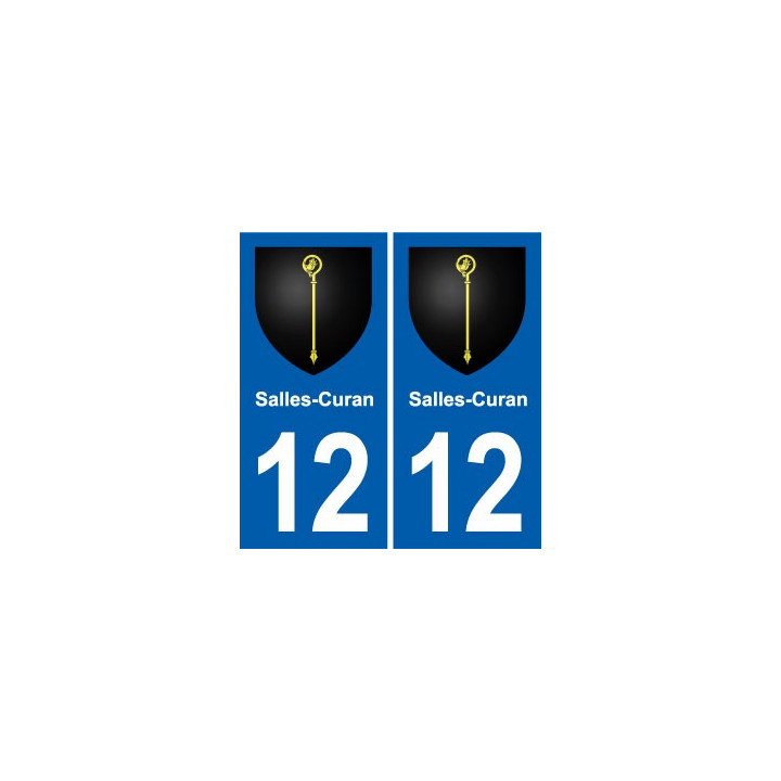 12 Villeneuve blason ville autocollant plaque sticker