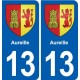 13 Lamanon blason ville autocollant plaque sticker