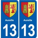 13 Lamanon blason ville autocollant plaque sticker