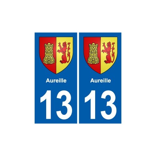13 Lamanon blason ville autocollant plaque sticker