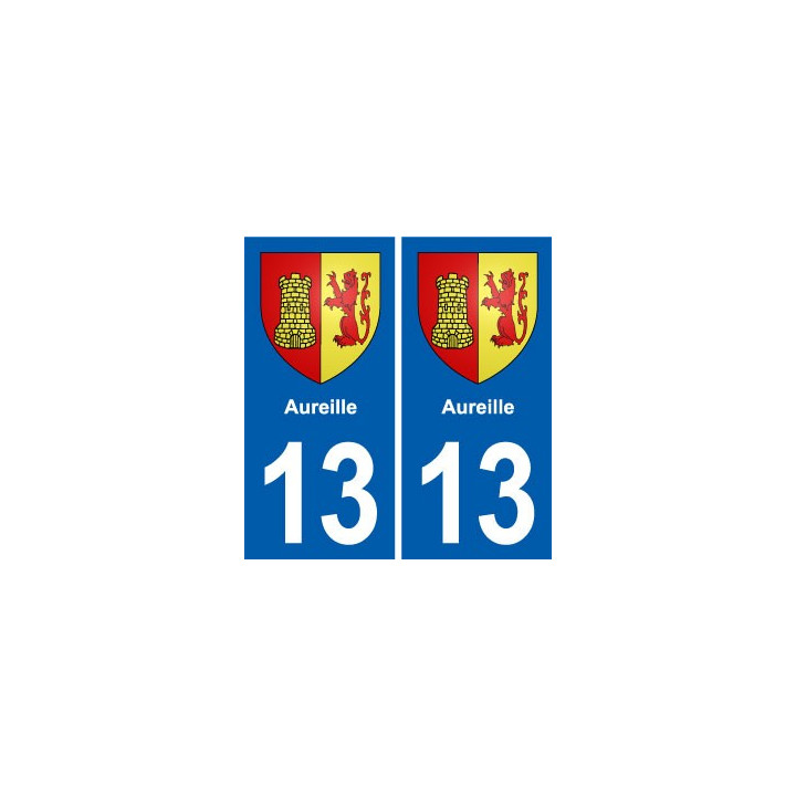 13 Lamanon blason ville autocollant plaque sticker