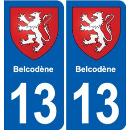 13 Lamanon blason ville autocollant plaque sticker