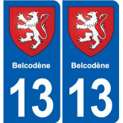 13 Lamanon blason ville autocollant plaque sticker