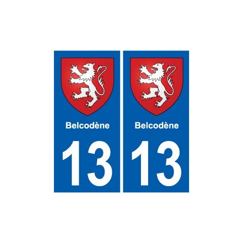 13 Lamanon blason ville autocollant plaque sticker
