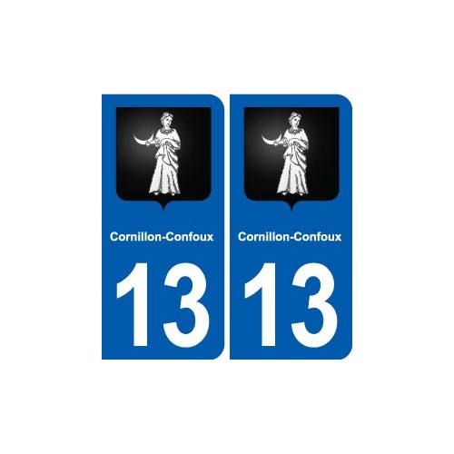 13 Venelles blason ville autocollant plaque sticker