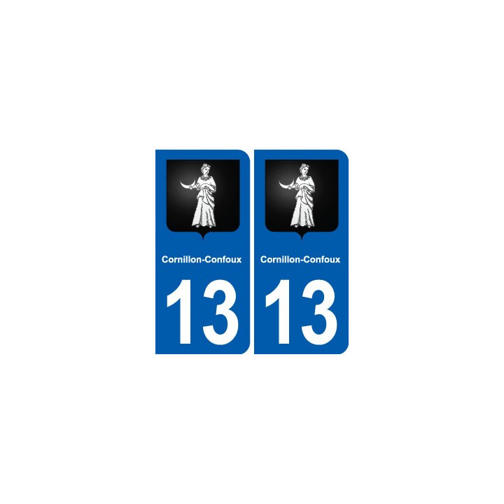 13 Venelles blason ville autocollant plaque sticker